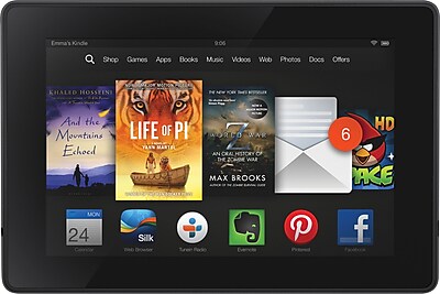 Amazon Kindle Fire HD (B00CTV5OIG) Tablet/e-Reader, 1.5GHz Dual-Core CPU, 1GB RAM, 8 GB HDD