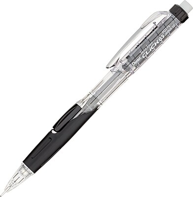 Pentel Twist Erase CLICK Automatic Mechanical Pencil HB Soft 0.5 mm Dia Clear Barrel