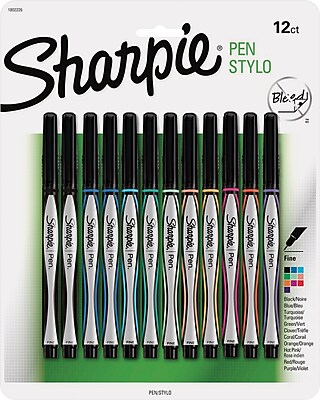 Sharpie Pen, Fine Point, Assorted, Dozen