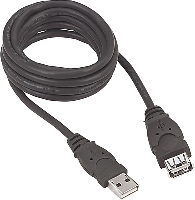 3.0 USB Extension Cable AM AF 6 ft. Black