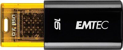 Emtec ECMMD16GC650 16GB USB 3.0 Flash Drive, Black/Gold | Staples®