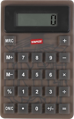 Staples Flexible Calculator Black