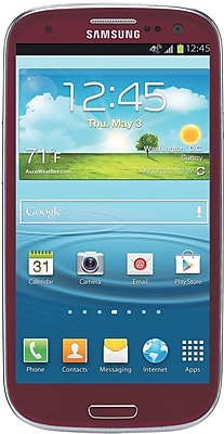 Samsung Galaxy S3 I747 16GB 4G LTE Unlocked GSM Android Cell Phone, Red