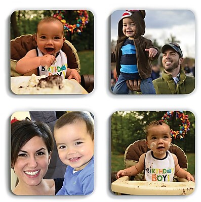 Set of 4 Unique Coasters 4" x 4"