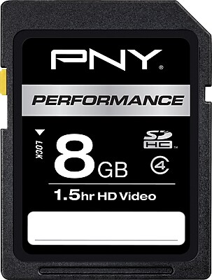 PNY Performance 8GB SD (SDHC) Class 4 Flash Memory Card