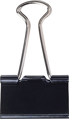 Staples Binder Clips Medium 1 1 4 Width 5 8 Capacity Black