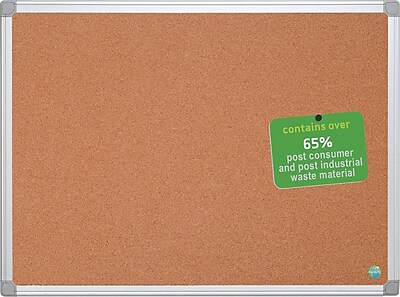 MasterVision Earth Cork Board 3 x4 Alum. Frame