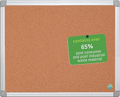 MasterVision Earth Cork Board 2x3 Alum...