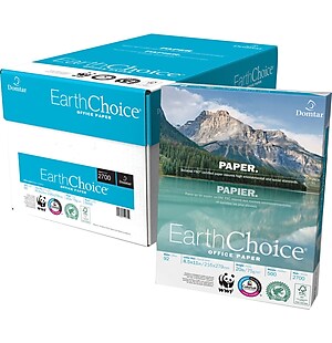 Domtar EarthChoice® Office Paper, 8 1/2' x 11', Case