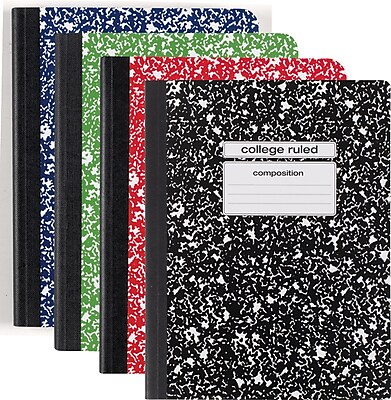 Staples Composition Notebook, College Ruled, Various Colors, Each (25536M)