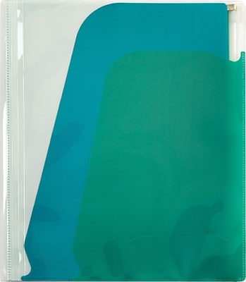 Pendaflex 5 Pocket File Letter Size Clear with Blue and Green Each 41113