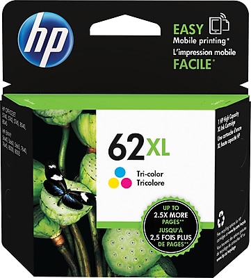 HP 62XL Tricolor Ink Cartridge C2P07AN 140 High Yield