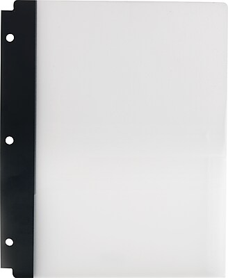 2 Pocket Poly Folder Frosted Black