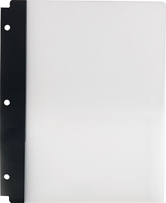 2 Pocket Poly Folder Frosted Black