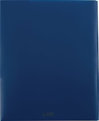 4 Pocket Portfolio Folder with Fasteners Navy