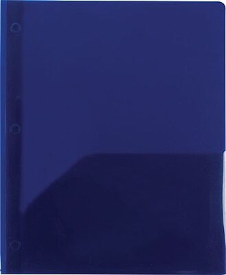 2 Pocket Plastic Folder Navy