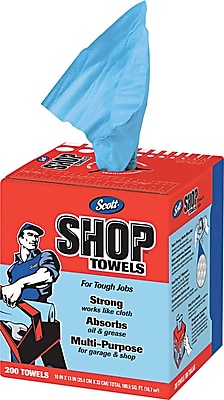 Scott Shop Towels Blue Double Recrepe 10 x 13 200 Bx 8 Boxes Ct