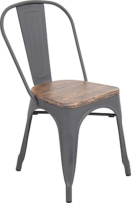 LumiSource Oregon Dining Chair Wood and Metal