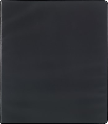 Simply 1.5 Inch Round 3 Ring Non View Binder Black 26593