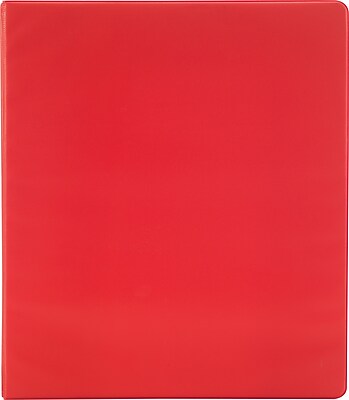 Simply .5 inch Light Use Round 3 Ring Binder Red 26852