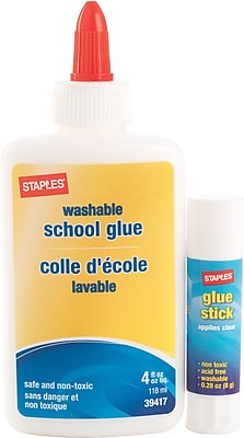 Staples School Glue 4 oz. with Stick