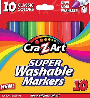 Cra Z Art Classic Super Washable Broadline Markers 10 Pack