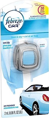 Febreze Car Vent Clips Air Freshener Linen Sky 0.26 fl oz.