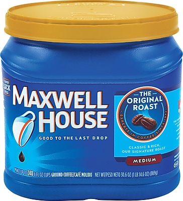 Maxwell House Original Roast Ground Coffee Regular 30.6 oz. Can