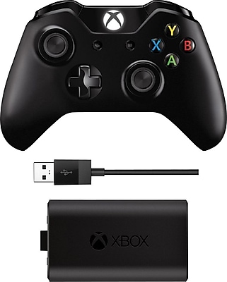 Microsoft EX7 00001 Xbox One LANGLEY Controller W Play N Charge Kit
