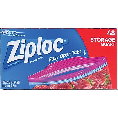 bags quart ziploc box storage clear zipper walmart mil bring double bag plastic type cards printable pack staples valentine cute