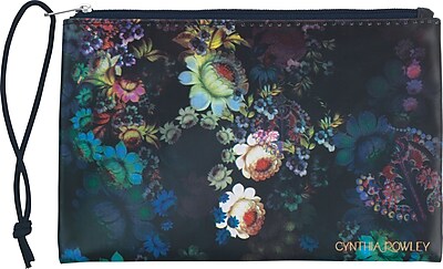 Cynthia Rowley Holds Everything Pouch Cosmic Black Floral