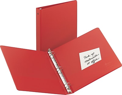 Avery R Economy Binder with 1 Round Ring 3310 Red