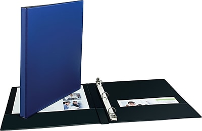 Avery R Economy Binder with 1 2 Round Ring 03203 Blue
