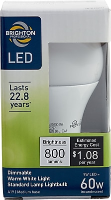 Brighton Professional 60W Equiv. LED Dimmable Standard Lamp Light Bulb