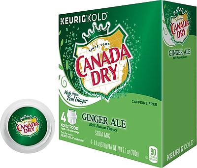 Keurig KOLD Canada Dry Ginger Ale 8 oz 4 pack