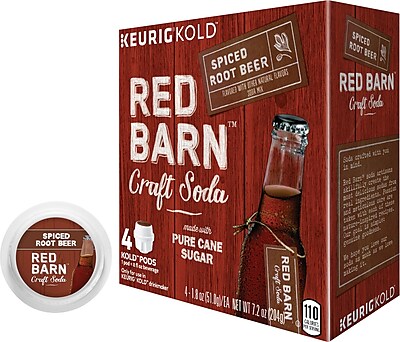 Keurig KOLD Red Barn Spiced Root Beer 8 oz 4 pack