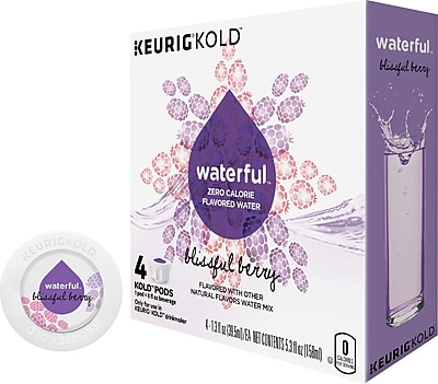 Keurig KOLD Waterful Blissful Berry 8 oz 4 pack