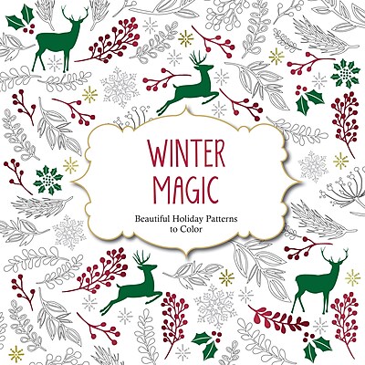 Barron's Winter Magic: Beautiful Holiday Patterns to Color Adult Coloring Book