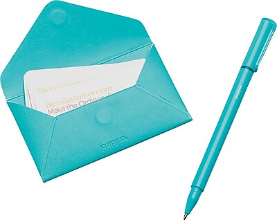 Poppin Aqua Card Case