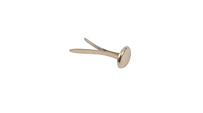 Staples Gold Round Head Fasteners 3 8 Width 1 Capacity 100 PK