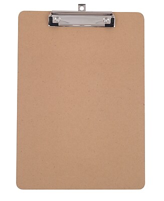 Staples Hardboard Clipboard Letter size Brown 9 x 12 1 2