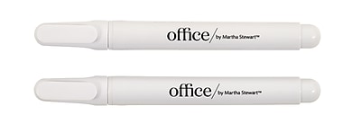 Office by Martha Stewart Liquid Chalk Markers 2 Pack White 28647