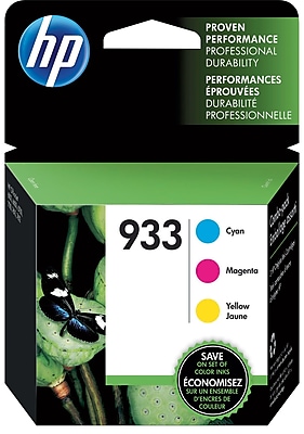 HP 933 C M Y Color Ink Cartridges N9H56FN 140 Combo 3 Pack