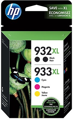 HP 932XL 933XL High Yield Black and C M Y Color Ink Cartridges N9H69FN 140 5 Pack