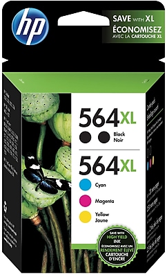 HP 564XL High Yield Black and C M Y Color Ink Cartridges N9H68FN 140 5 Pack