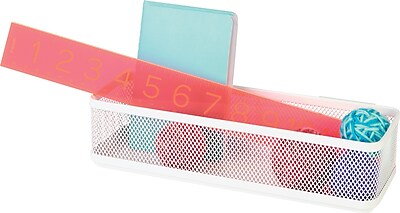 Staples Storage Box Hanging White Mesh