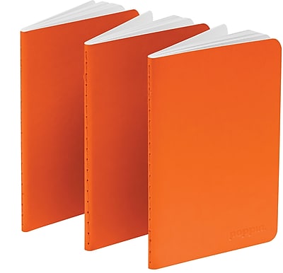 Poppin Orange Mini Notebooks Set of 50
