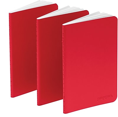 Poppin Red Mini Notebooks Set of 50