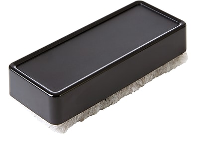 Staples Plush Eraser for Whiteboards and Chalkboards Black