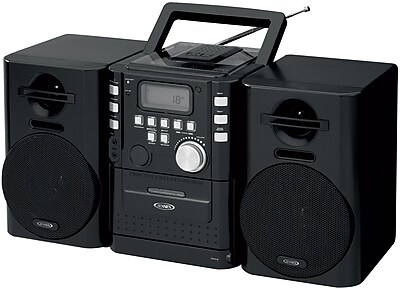 Portable Music System with CD Cassette and FM Radio